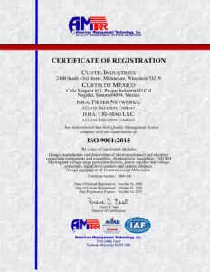 ISO Certified Electrical Component Manufacturer |